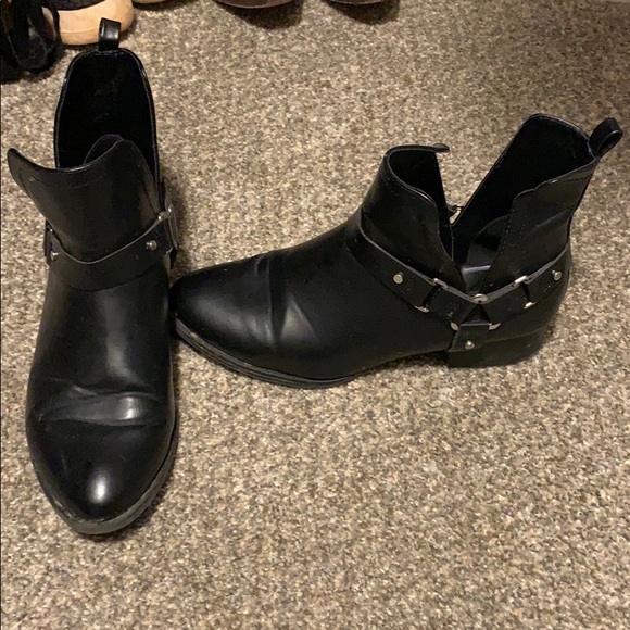 Black biker booties - Picture 2 of 6